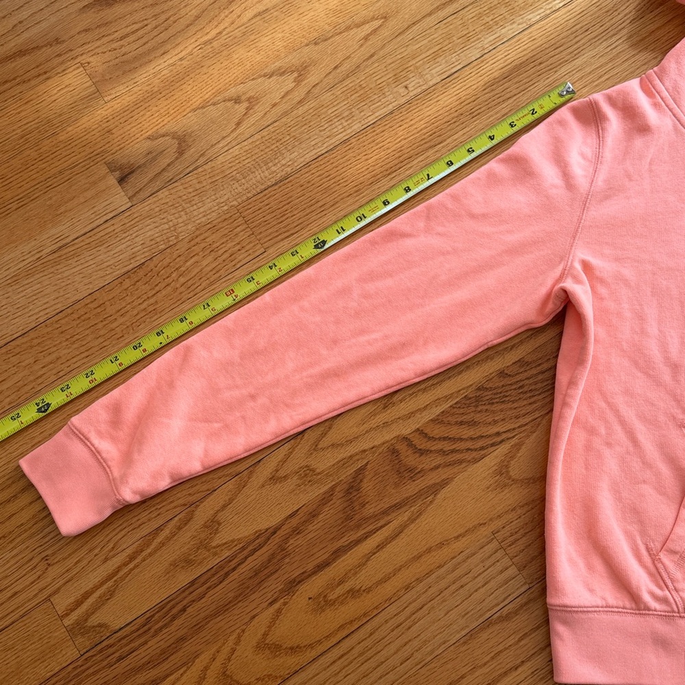 Victoria's Secret PINK Bling Full Zip Hoodie Peach Iridescent Holographic Logo L - Picture 8 of 8